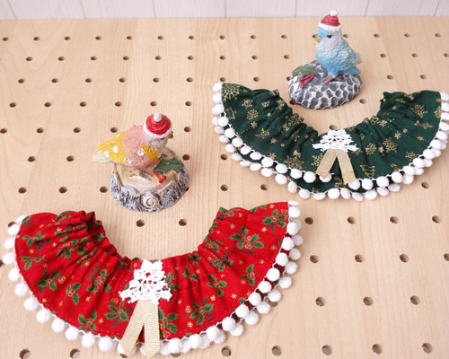 クリスマス短毛ファーシュシュ(赤くまさん)わんちゃん猫ちゃん用 短毛