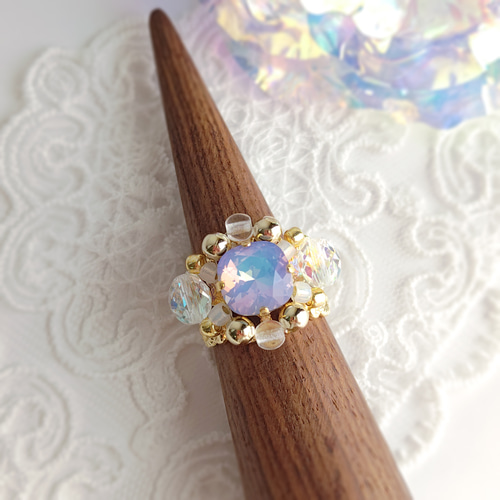 ドリーミーオパール～Versailles dreams～ ビーズ編みつけ クリスタル