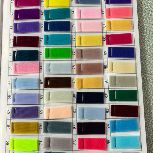 高級サテン/ソフトチュール/ふわふわオーガンジーのサンプル画像 全色  