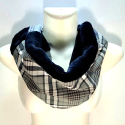 ハンドメイド ひねりスヌードNo.8 ネックウォーマー マフラー 通勤通学