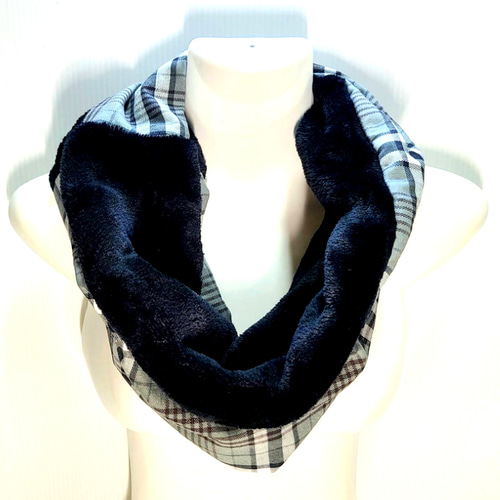 ハンドメイド ひねりスヌードNo.8 ネックウォーマー マフラー 通勤通学