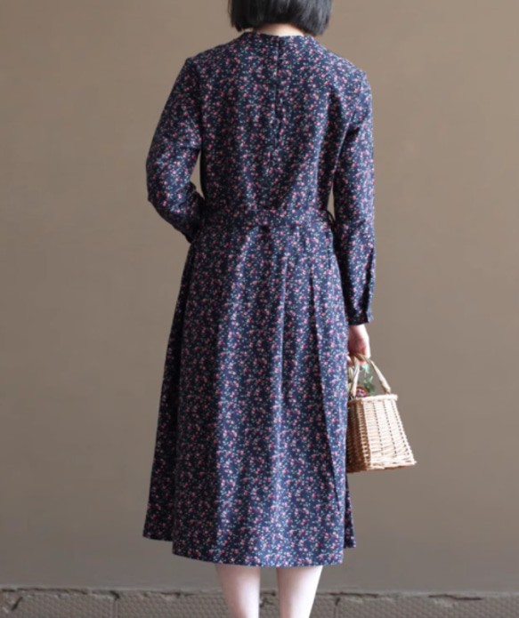 New秋色 100％綿ワンピース .ドレス　ウエストワンピース　ｓ-XL 6枚目の画像