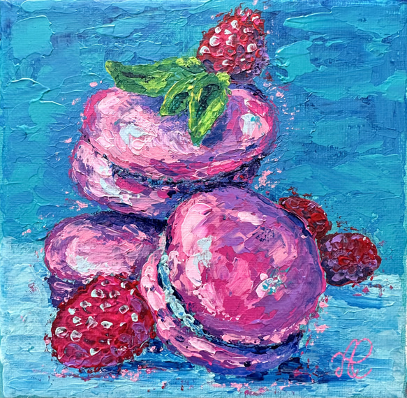 Fraises et macarons 1枚目の画像