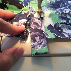 【1点もの・デザイン画付き】綿プリントストレッチジャガード生地シャツ型ワンピース（KOJI TOYODA） 10枚目の画像