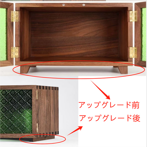 木製ディスプレイキャビネット　食器棚　木製品　大容量 木製ウォールナット材食器棚 展示収納ラック 大容量ディスプレイ