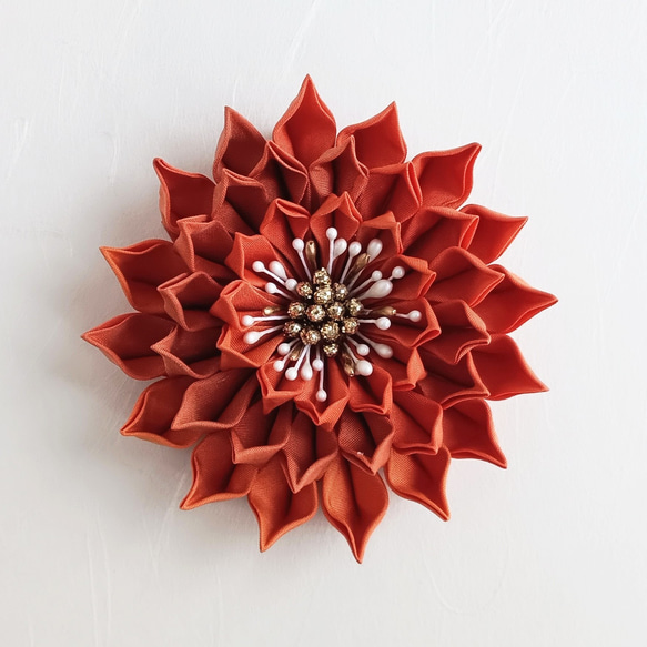 つまみ細工帯び飾りコサージュピアス再販受付