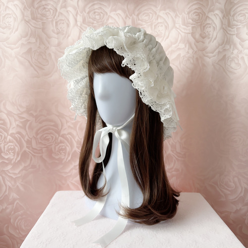 初売り初売り ハット 二重ブリムレースキャップ 受注 Amulier 16794081 通販 ヘアアクセサリー
