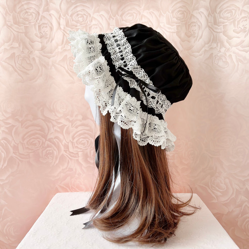 大人気 受注 フリルレースキャップ ハット Amulier 通販 16794096 ヘアアクセサリー
