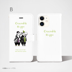 原創手帳型iPhone手機殼「crocodile2」 第3張的照片