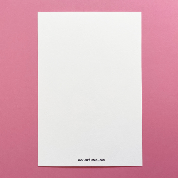 ARIGATOカード 封筒set -お花とハチワレ猫- 3枚目の画像
