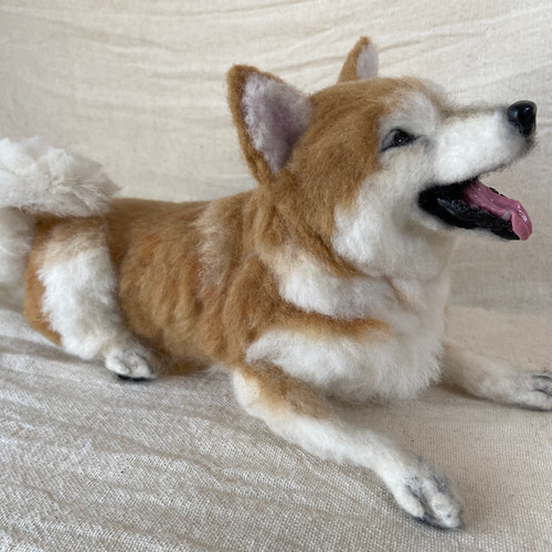 柴犬 しばいぬ 羊毛 羊毛フェルト 羊毛フェルト犬 愛犬