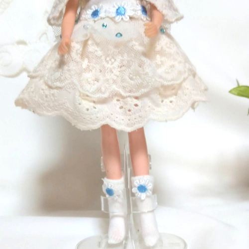 83 リカちゃん服　リカちゃんのハンドメイド服 セット ハンドメイド　レース レース/リカちゃん着せ替え服etcの5点セット/ハンドメイド その他人形