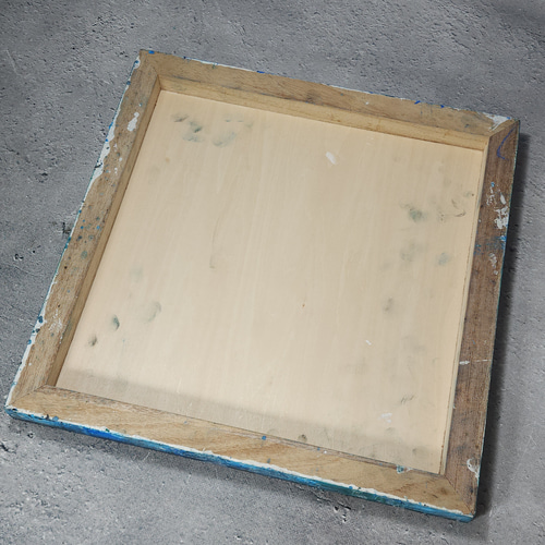 抽象アクリル画 木製フレーム付き 抽象画 現代アート「彩-13」 油彩の