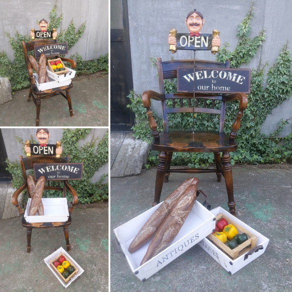 おしゃれなパン屋さん  オープン&クローズ看板   ベーカリーカフェ 置き看板  #店舗什器 #OPEN&CLOSED 人気・おすすめ｜使いやすい・旅行におすすめ 品質保証 全国発送 日本国内発送・最短翌日お届け