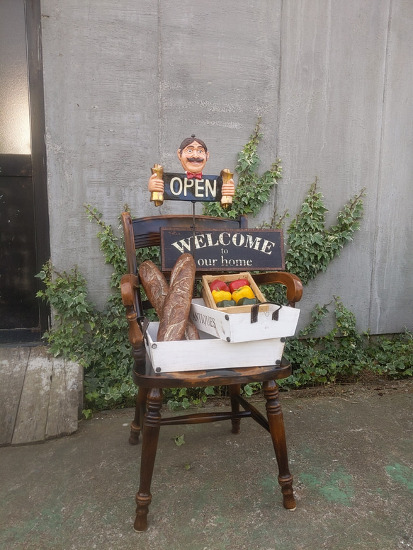 おしゃれなパン屋さん  オープン&クローズ看板   ベーカリーカフェ 置き看板  #店舗什器 #OPEN&CLOSED 人気・おすすめ｜使いやすい・旅行におすすめ 品質保証 全国発送 日本国内発送・最短翌日お届け