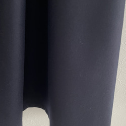 ウール混のネイビーのフレアスカート 3枚目の画像