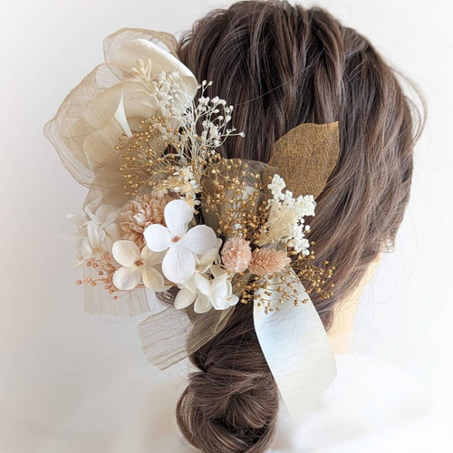 確認用14✩.*˚スケルトンリーフ髪飾り☆ウエディング☆成人式☆卒業式✩.*˚ 楽天市場】結婚式・成人式・卒業式/リリー 百合 髪飾り/ゴールド