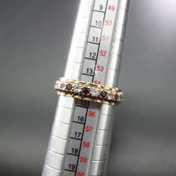 英国 ゴールド ビンテージ ヴィンテージ 指輪 リング ガーネット 純金率 375 ジュエリー レディース J122 5枚目の画像