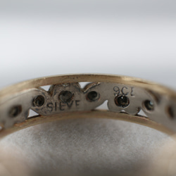 ゴールド シルバー ビンテージ ヴィンテージ 指輪 リング 純金率 375 9ct ジュエリー レディース J123 9枚目の画像