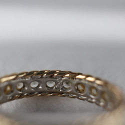 ゴールド シルバー ビンテージ ヴィンテージ 指輪 リング 純金率 375 9ct ジュエリー レディース J120 9枚目の画像