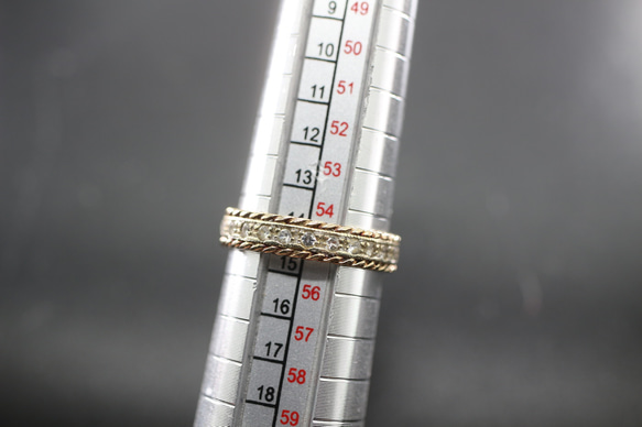 ゴールド シルバー ビンテージ ヴィンテージ 指輪 リング 純金率 375 9ct ジュエリー レディース J120 6枚目の画像