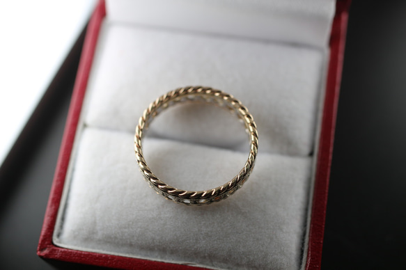 ゴールド シルバー ビンテージ ヴィンテージ 指輪 リング 純金率 375 9ct ジュエリー レディース J120 4枚目の画像