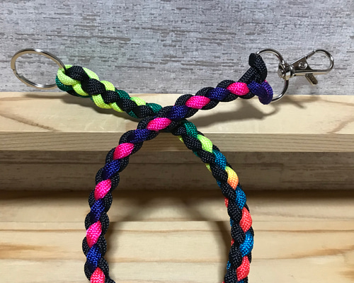 オリジナルショートストラップ付ウォレットロープ　ハンドメイド　カスタム可能 18cca164bcb7e294e9296ad1793584
