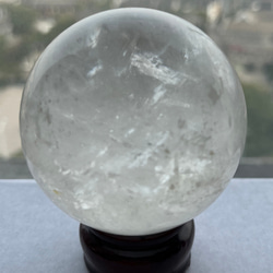 水晶玉 台座付き 直径65mm 置物インテリア その他インテリア雑貨