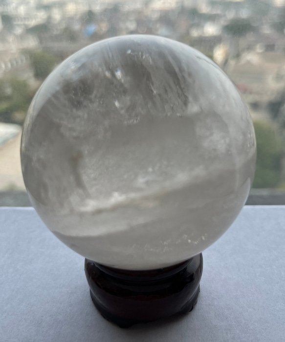 水晶玉 台座付き 直径60mm 置物インテリア その他インテリア雑貨