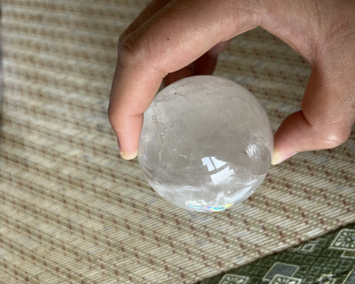 水晶玉 台座付き 直径35mm 置物インテリア その他インテリア雑貨