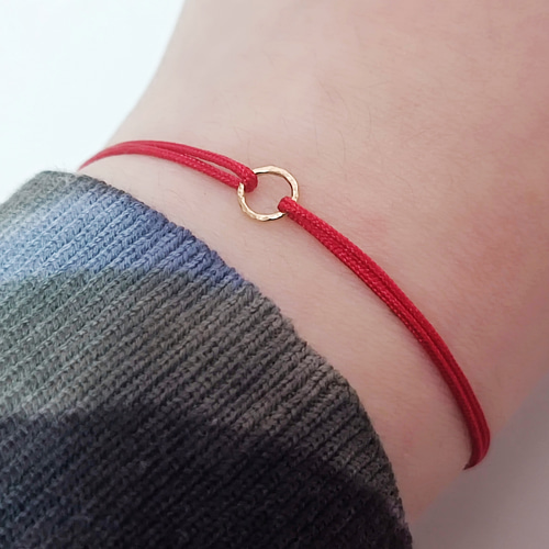 再..再販☆槌目模様☆14KGF☆赤い糸幸せ良いご縁に恵まれる