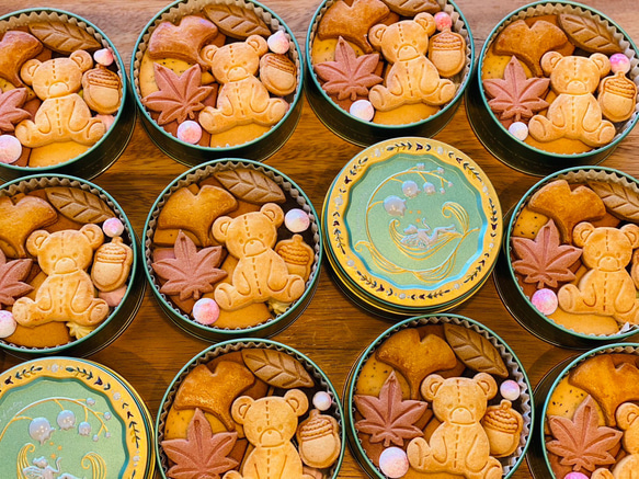 森のくまさんクッキー缶 ペガサスクッキー缶 ティンカーベル缶