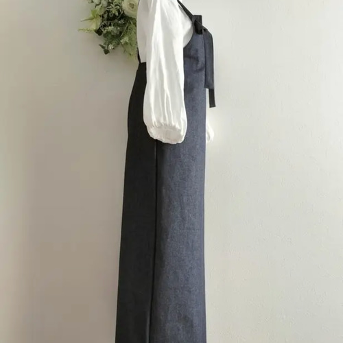 受注製作/児島デニムサロペットパンツ オールインワン