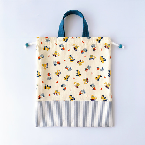 3点セット】《 Toy Cars 》レッスンバッグ 上履き入れ 体操服袋 働く