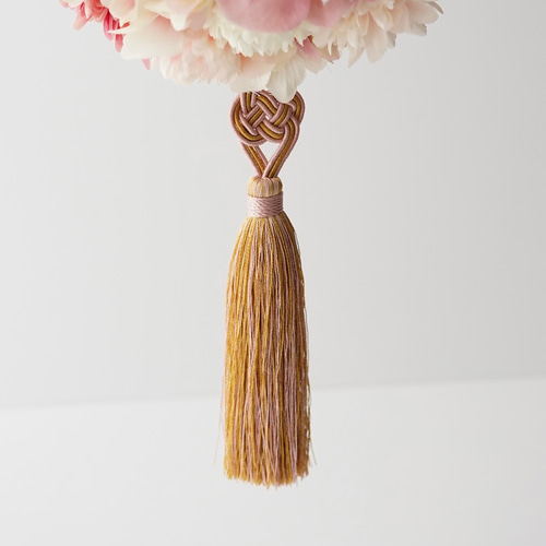 胡蝶蘭と桜の和装ボールブーケ|ウェディングブーケ|造花ブーケ|前撮り