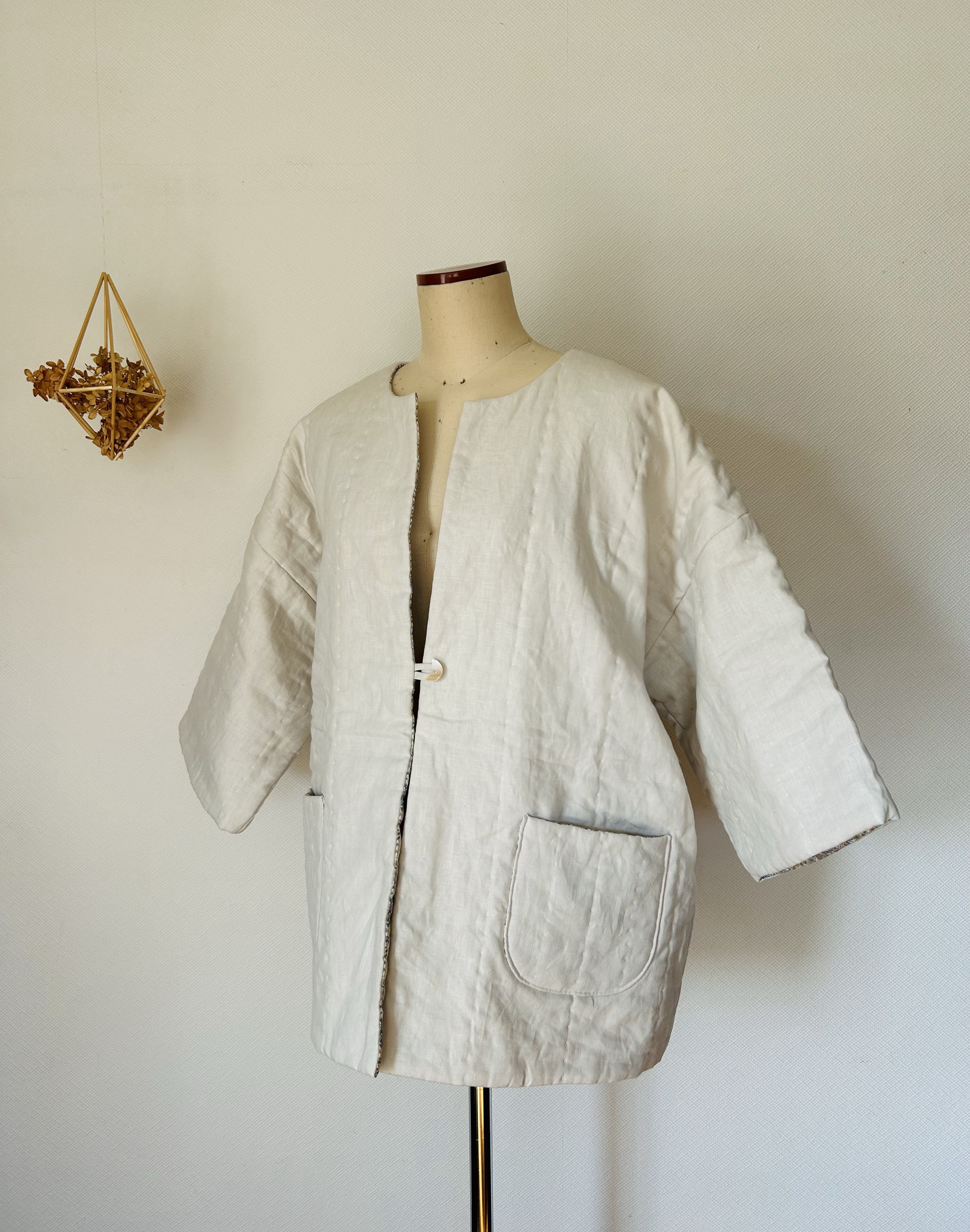 はんてんなハーフコートなはおりもの