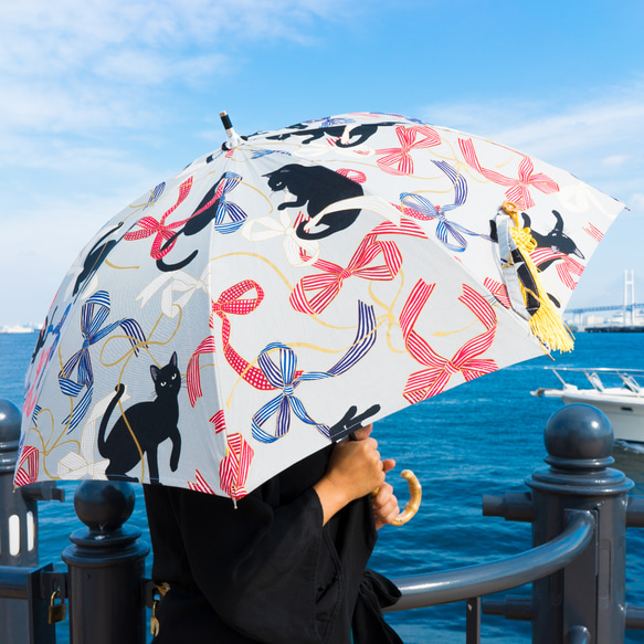 45rpm＞インディゴ 花柄 日傘 非売品 入手困難品 非売品 レア 45rpm 日傘