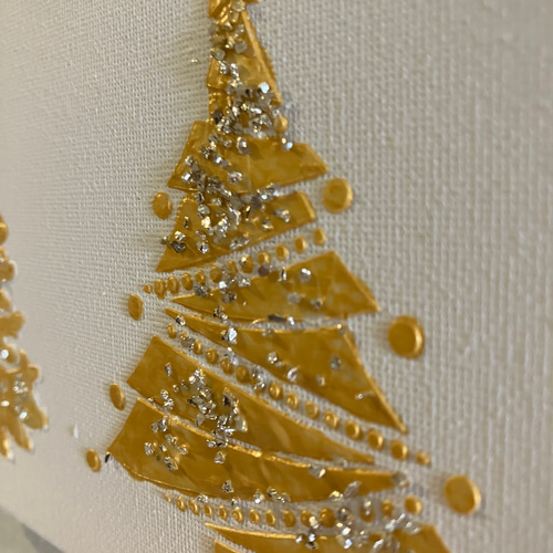 テクスチャーアート 〜クリスマスツリー gold〜 絵画 R.art 通販