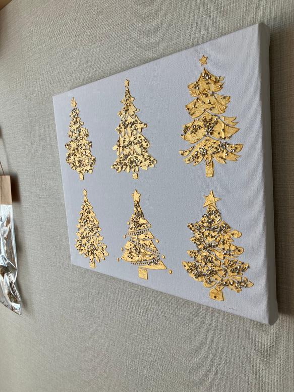 テクスチャーアート 〜クリスマスツリー gold〜 絵画 R.art 通販