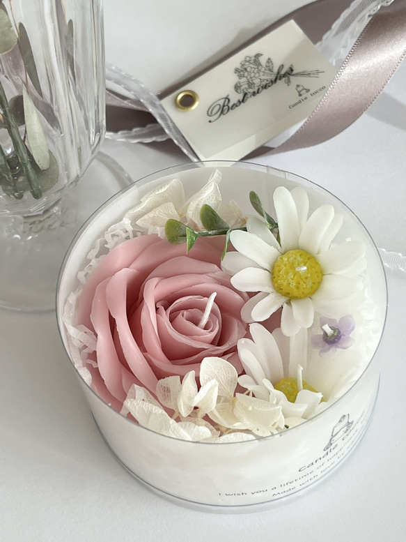 お花のキャンドルのフラワーボックス【受注制作】 キャンドル