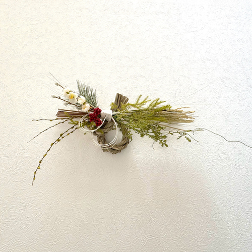 2026年 しめ縄【正月飾り】｜ 和モダン・玄関飾り｜謹賀新年 ／迎春