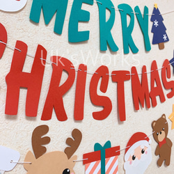 クリスマスガーランド  12月　壁面飾り　クリスマスツリー 2枚目の画像