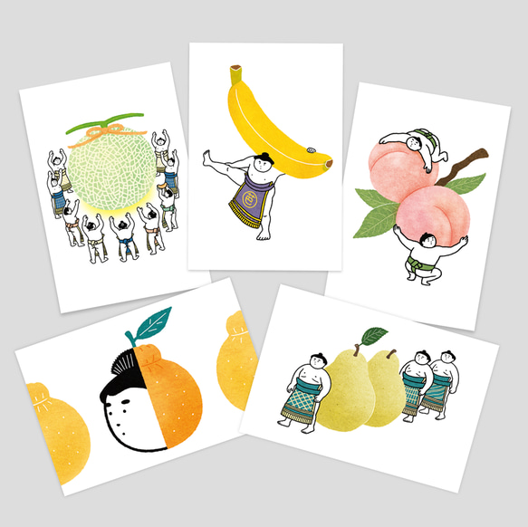 SUMO×FRUITS　ポストカード 1枚目の画像