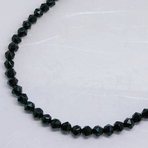 AAAモリオンスターカット8mmネックレス60cm・ステンレスゴールド kyasya_n309-gold-8mm