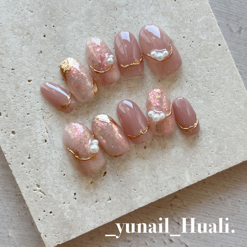 くすみピンク 大人ニュアンスネイルチップ くすみピンクニュアンスネイルチップ ネイルチップ（つけ爪） bebenail