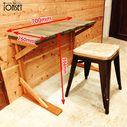 ソファー用簡易作業テーブル ヴィンテージcol. 10枚目の画像