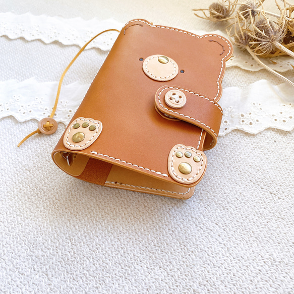 ミニ6 くまくんシステム手帳カバー 6穴 3枚目の画像