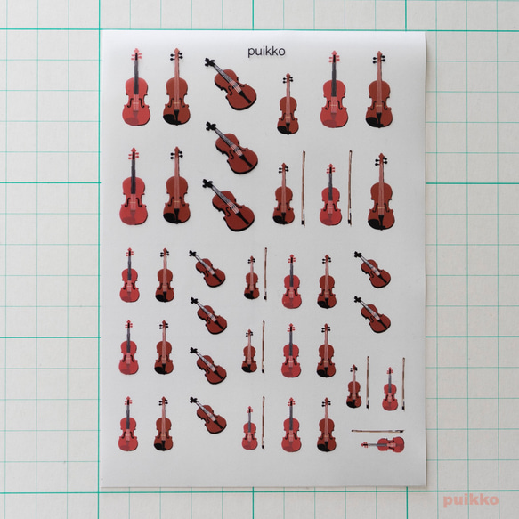 樹脂封裝膜小提琴2（彩色） 第2張的照片