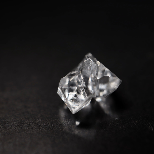 虹入り　透明度抜群　極上　ハーキマー ダイヤモンド　原石　1.46ct 4枚目の画像