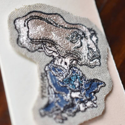 刺繍のあっぷりけ[ぬらりひょん Nurarihyon yo-kai]浮世絵の妖怪